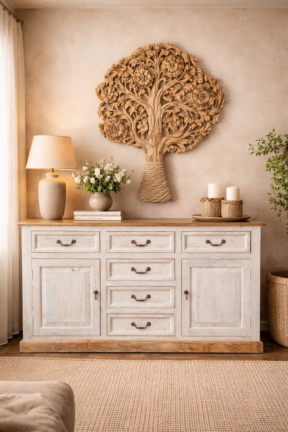 Komoda z drewna mango