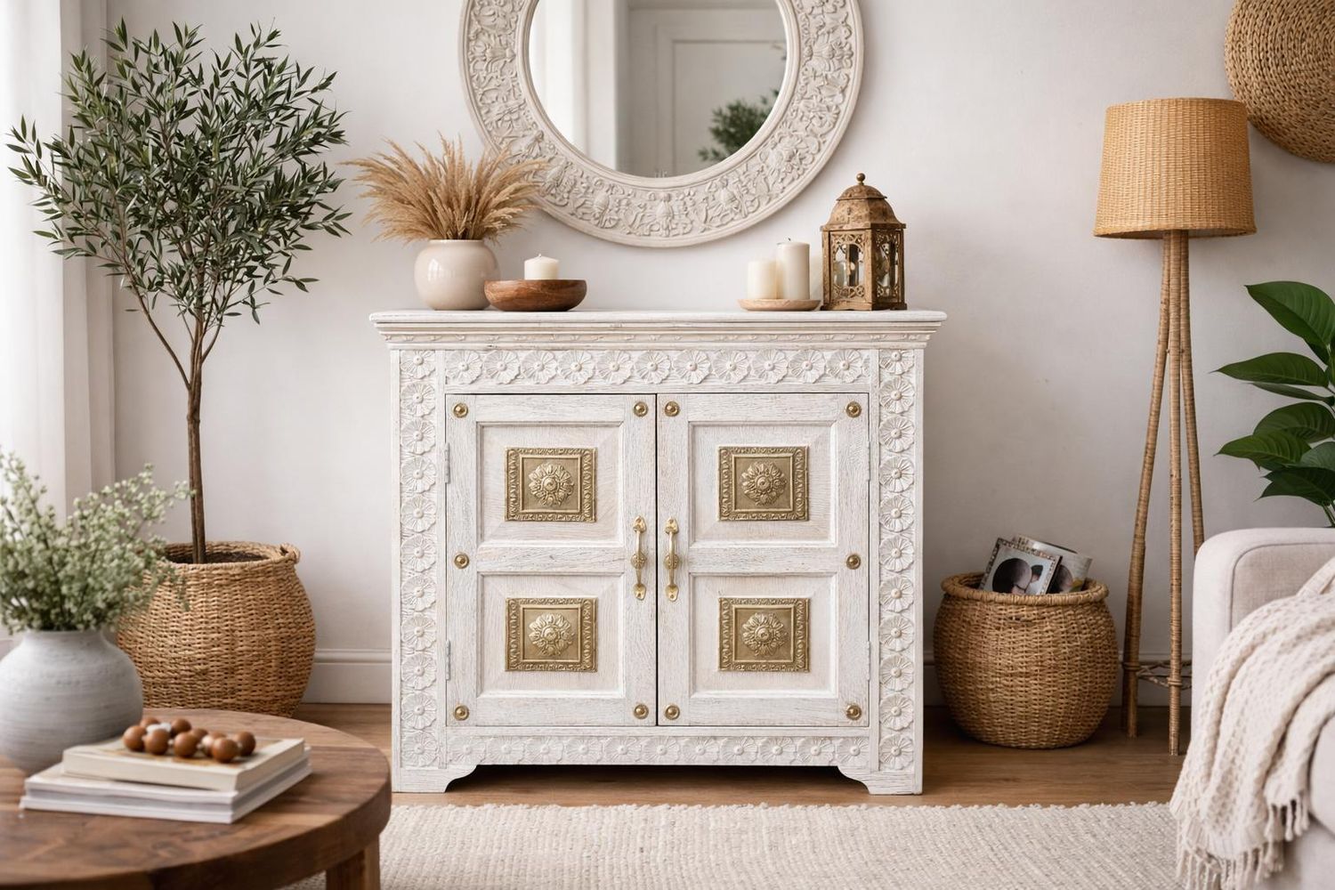 Komoda z drewna mango