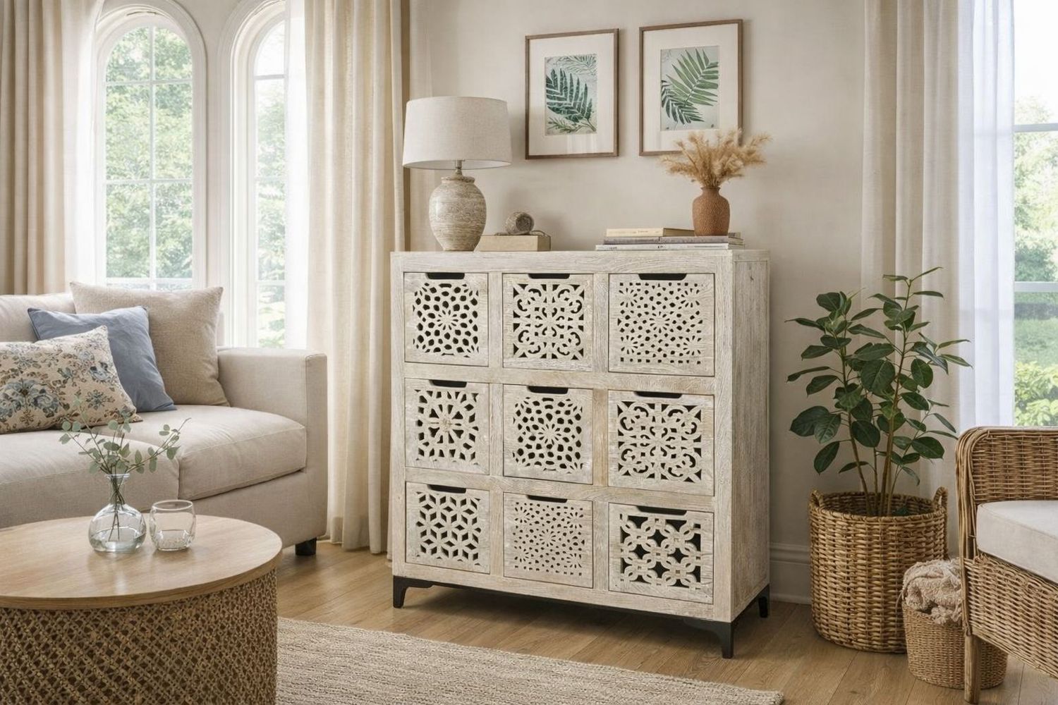 Komoda z drewna mango