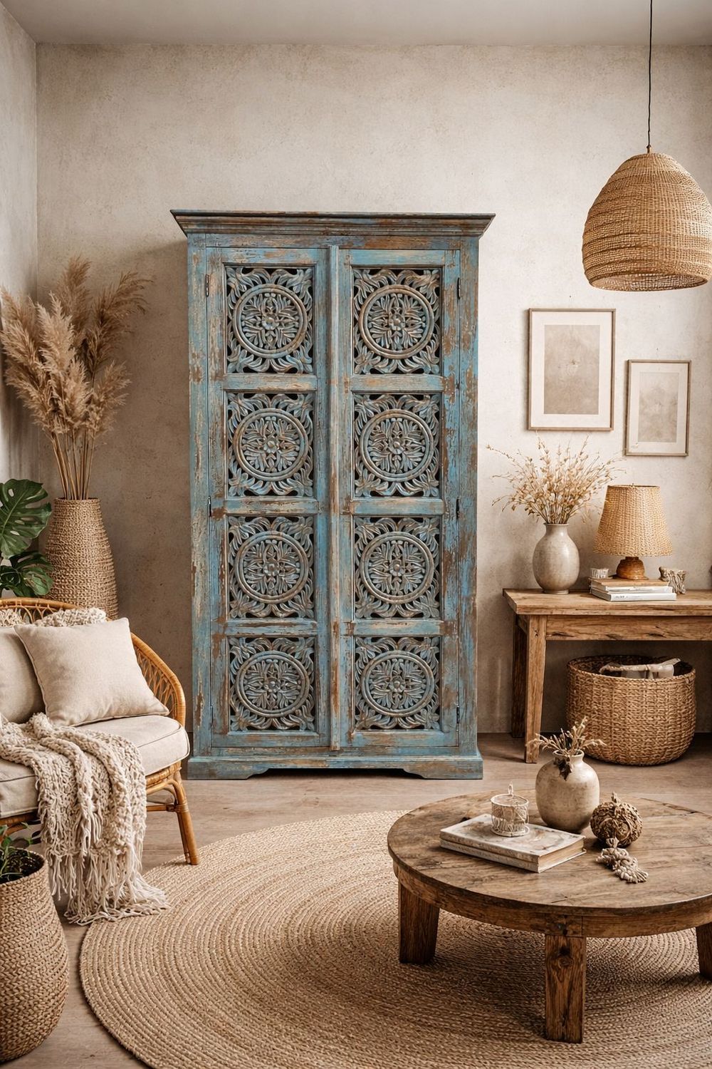 Szafa z drewna mango