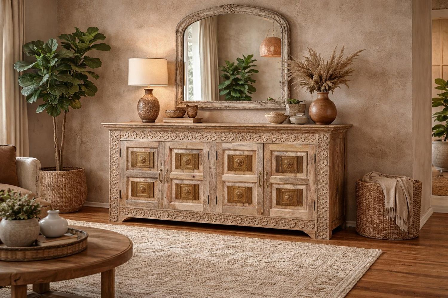 Komoda z drewna mango