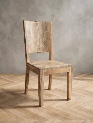 Drewniane krzesło mango - panel gięty, lite drewno