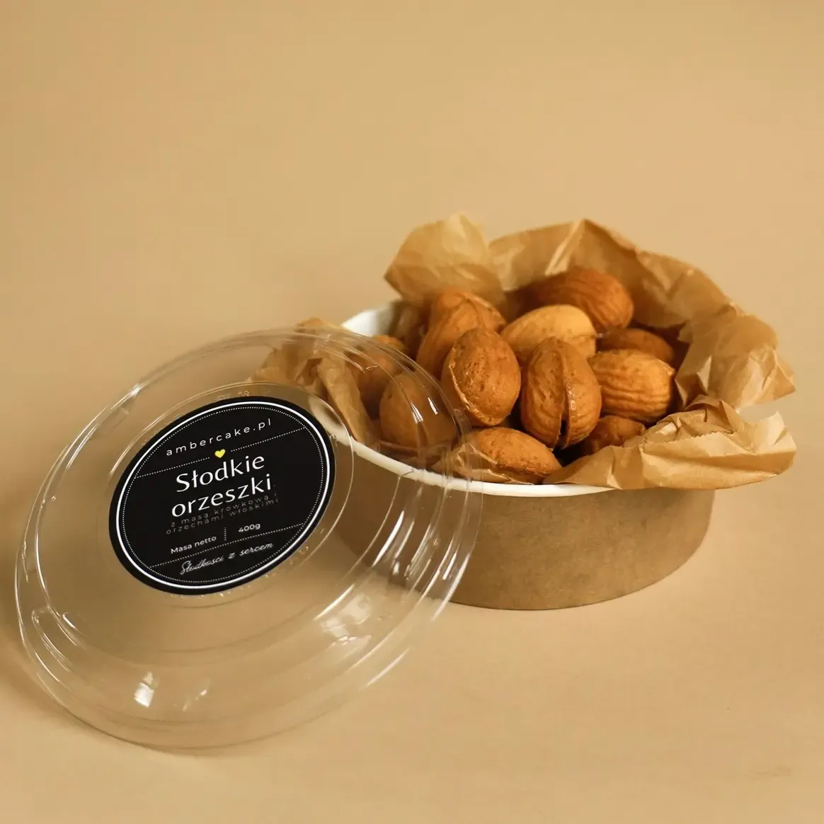 Słodkie orzeszki z masą krówkową i orzechami włoskimi /700g