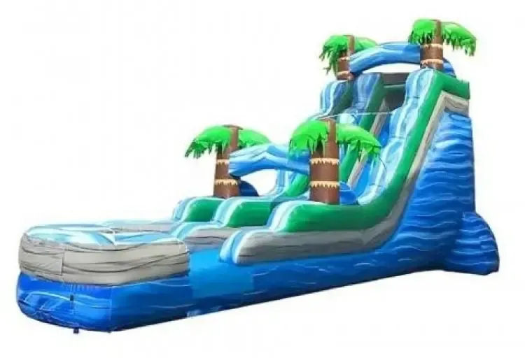 ​15' Tropical Marble Dual Lane Water Slide