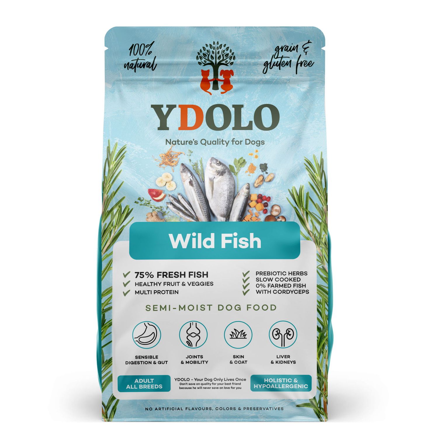 YDOLO Healthy &amp; Pure Wild Fish 10 kg