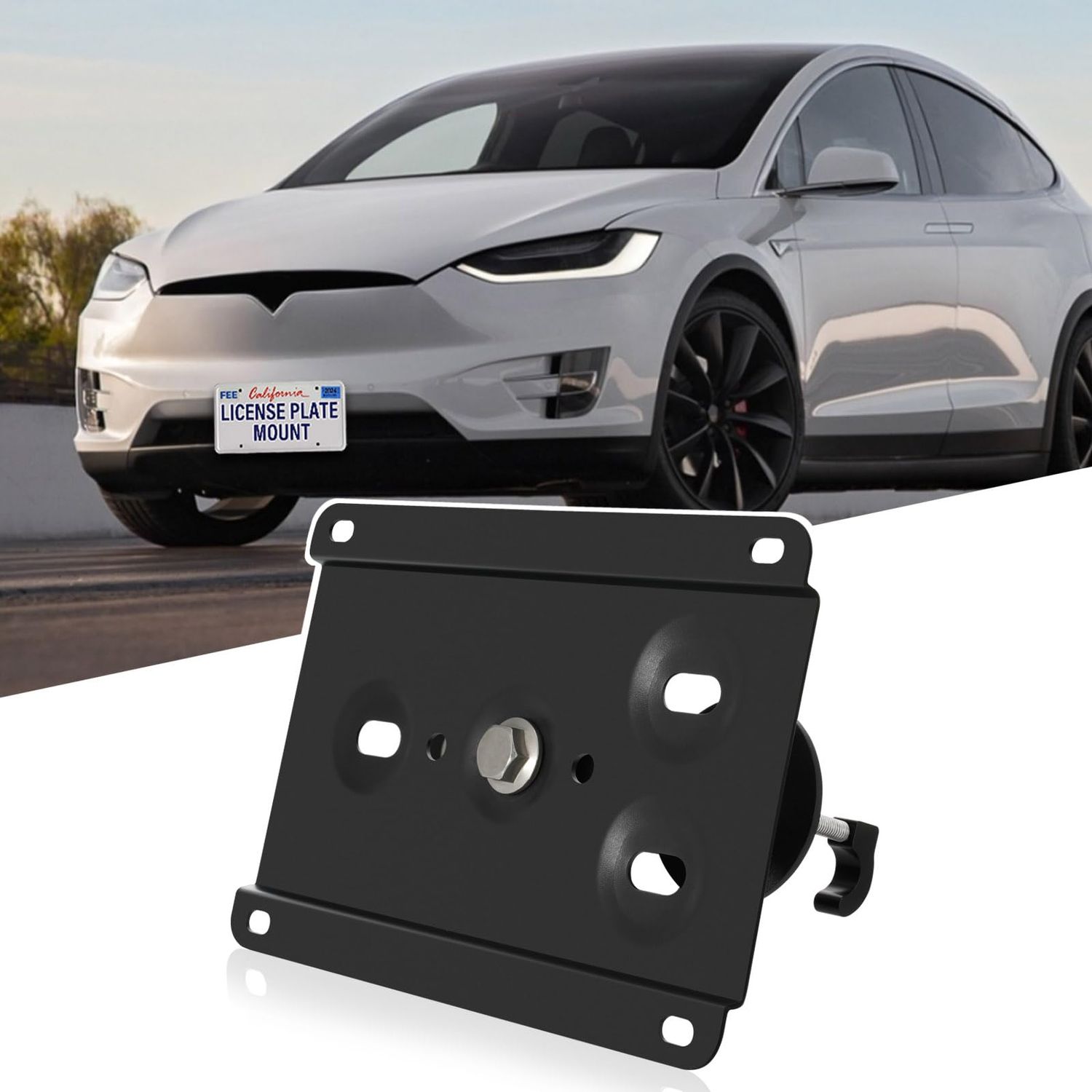 Front License Plate for Tesla 2012-up Model S Tesla 2015-up Model X License Plate Bracket No Drill
