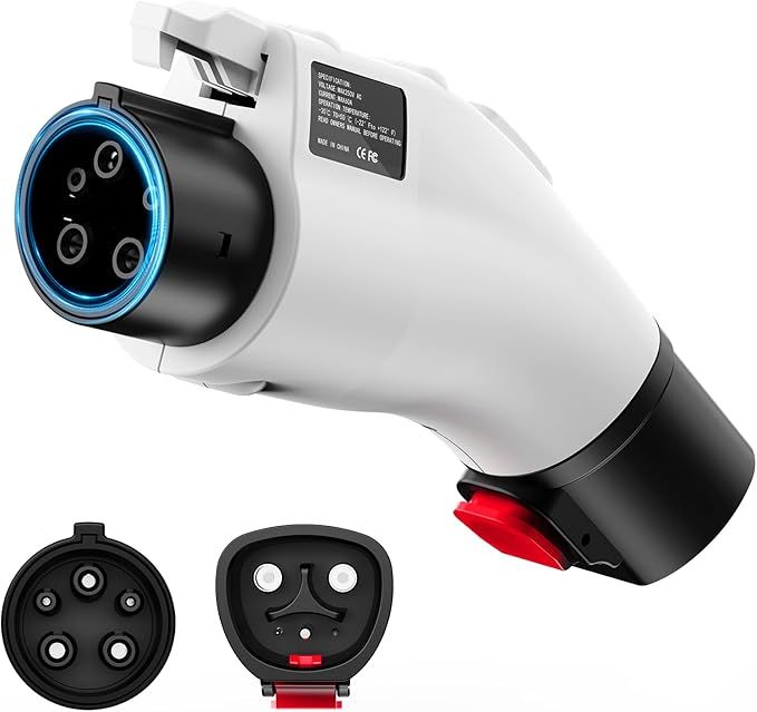 EV Charger Adapter for Tesla to J1772, Max 60A 250V, NACS to J1772 Adapter, J1772 EV Charging Adapter Compatible with Tesla Wall Connector