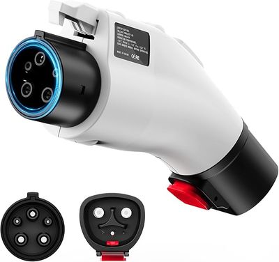 EV Charger Adapter for Tesla to J1772, Max 60A 250V, NACS to J1772 Adapter, J1772 EV Charging Adapter Compatible with Tesla Wall Connector