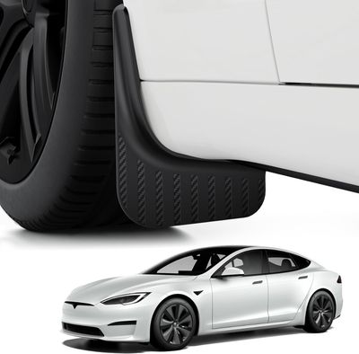 2021-2025  Tesla Model S/Model S Plaid Mud Flaps Splash Guards All Weather Tire Protector