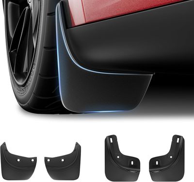2020-2024 Model Y Mud Flaps  No-Drill Splash Guards, All-Weather Tire Protection, Durable Mud Guards