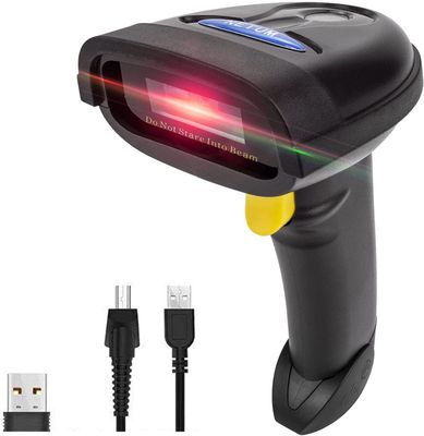 2D Barcode Scanner, Compatible with 2.4G Wireless &amp; Bluetooth &amp; USB Wired Connection, Connect Smart Phone, Tablet, PC, 1D Bar Code Reader