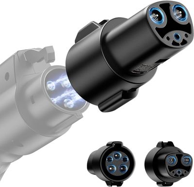 J1772 to Tesla Charger Adapter, Max 80A 280V Fast Charging for Tesla Model 3/Y/X/S with Safety Certified Charger