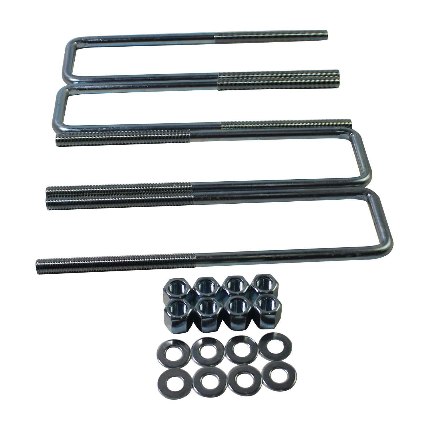 12.5&quot; Extended Square U-Bolts Kit for 2.5&quot; Wide 9/16&quot; Bolt Leaf Springs Compatible with 1988-2019 Chevy Silverado 1500 GMC C1500 Sierra 1500