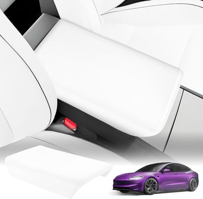 2024-2026 Tesla Model Y Juniper Armrest Cover Or TPE Armrest Protector (White Color)