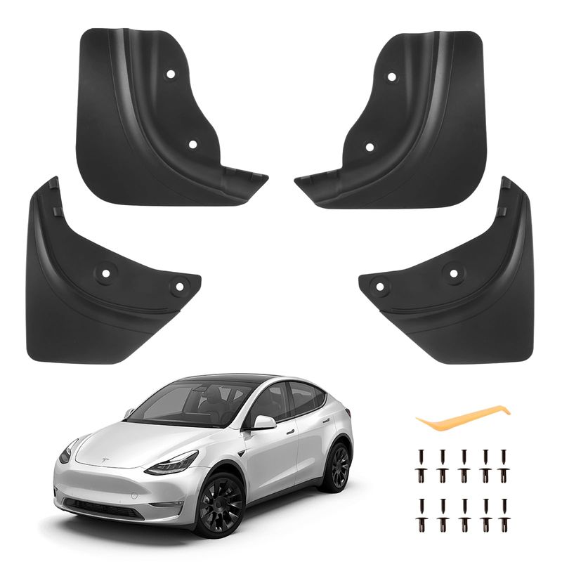 2020-2025 Upgraded Tesla Model Y Mud Flaps, No Drilling, No Tape Mud flaps