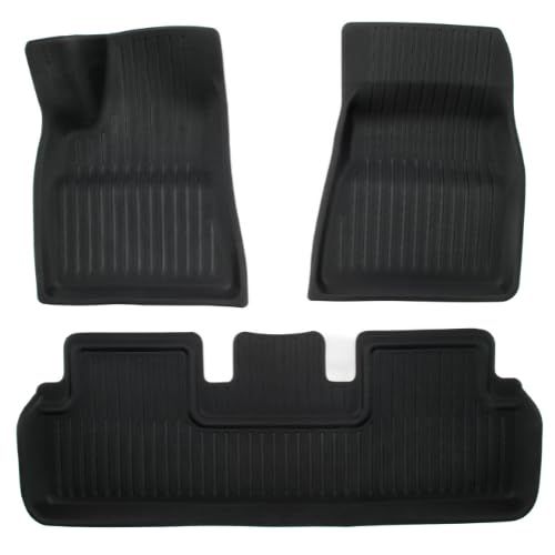 2020-2023 Tesla Model 3 Floor Mats NEV CarPro All-Weather Interior Liners (6)