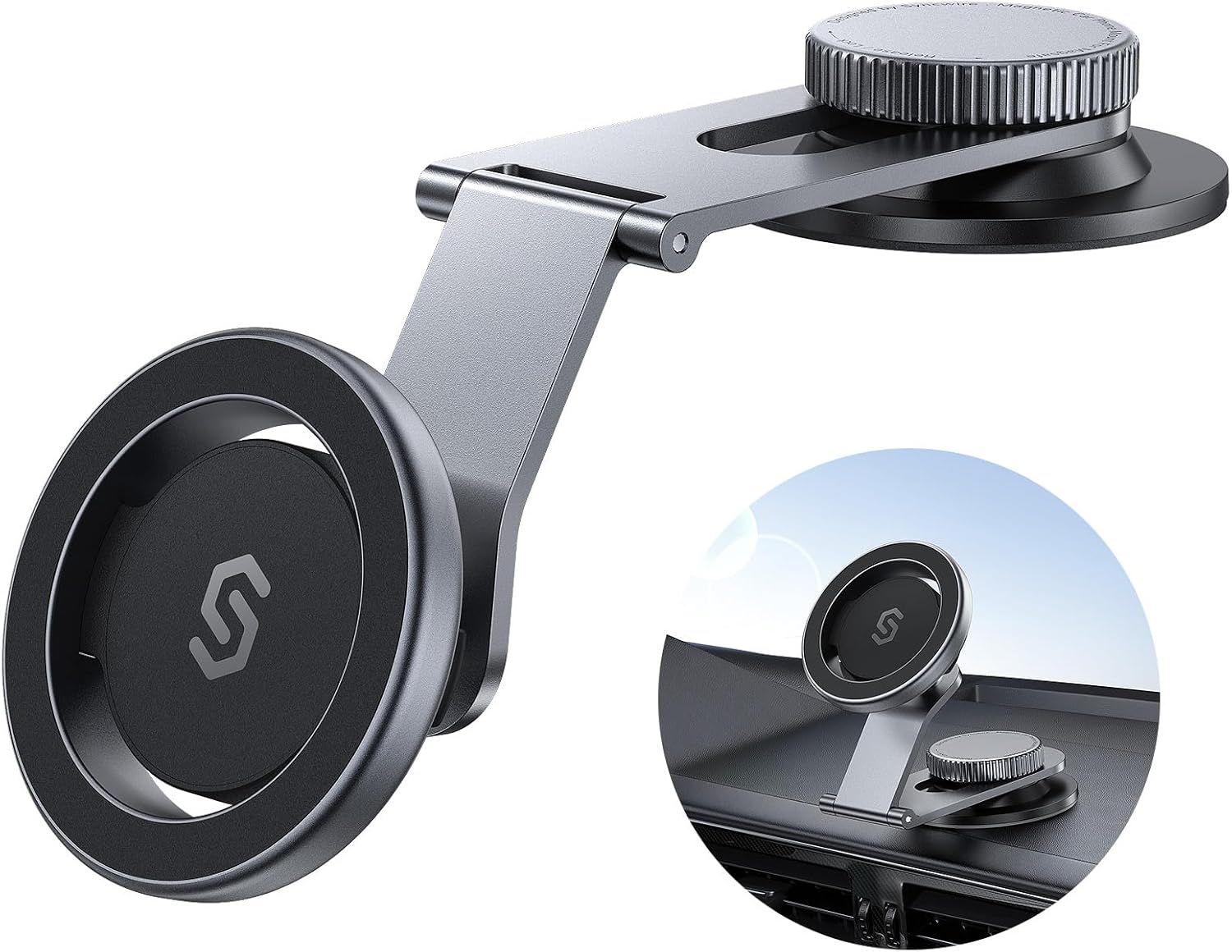 MagSafe Car Mount for Universal Dashboard, Tesla Screen, Magnetic Phone Holder for Car for iPhone 16 Pro Max 15 14 13 12 &amp; All Phones