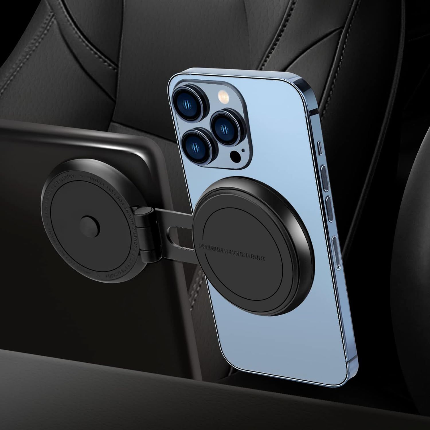 Car Mount Phone Holder for Tesla Model 3 Model Y, for Mag Safe Strong Magnet Phone Mount Holder for Car Screen (Black Color)