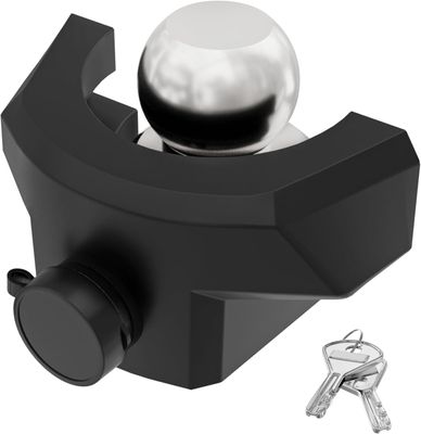 Heavy Duty Trailer Coupler Lock, RV Trailer Locks Fits 2-5/16” Couplers, Black Color