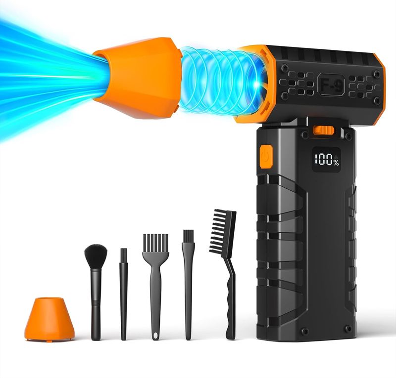 Electric Air Duster, Super Power Turbo Fan, 240000RPM Violent Fan for Computer, Keyboard and Car.