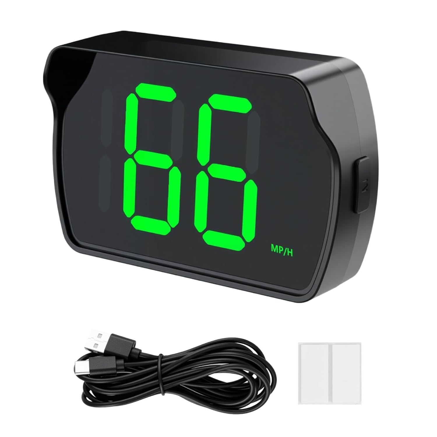 Digital GPS Speedometer HUD – Plug &amp; Play MPH Display for Car, Truck, SUV, Golf Cart