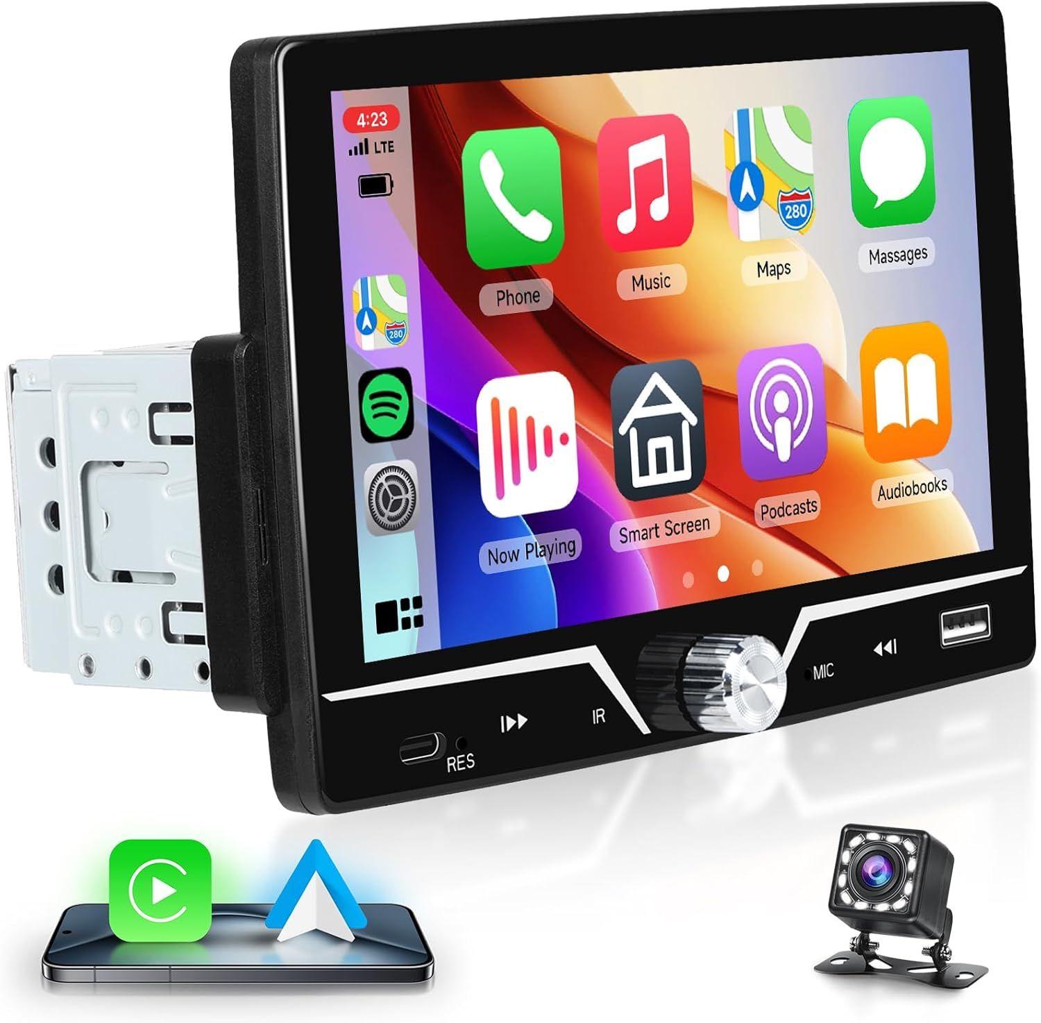 7 Inch HD Touch Screen Car Radio with Bluetooth Single Din Mirror Link FM Radio with Backup Camera