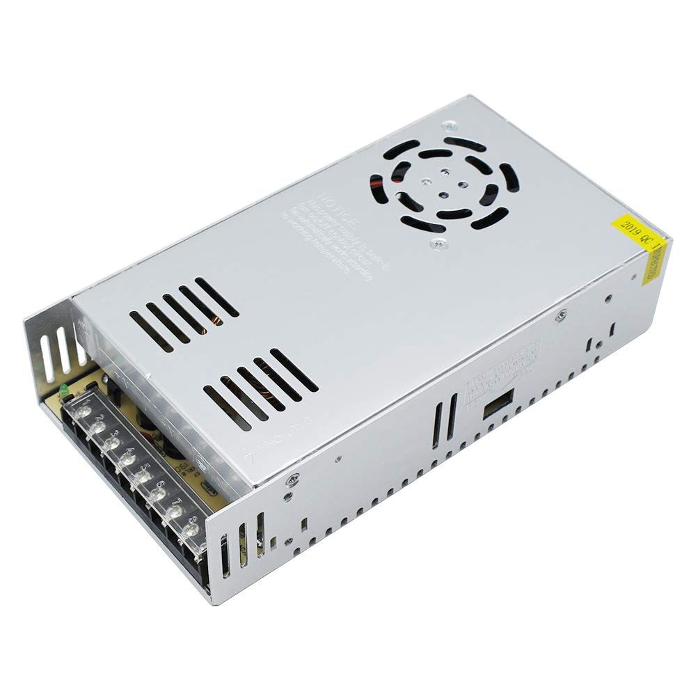 24V 16.5A 400W Regulated Power Supply – AC to DC Converter for LED Strip Lights, 3D Printers, PCs