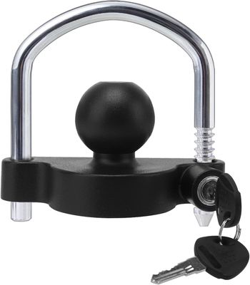 Universal Trailer Coupler Lock – Heavy-Duty Anti-Theft Hitch Lock (Fits 1-7/8”, 2”, 2-5/16”)