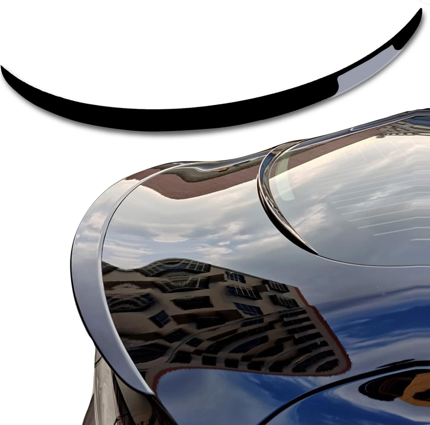 Tesla Model 3 / Model Y- Rear Spoiler – Glossy Black Wing Lip (2017-2025)