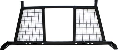 Truck Headache Rack – Fits 62 to 76.5 Beds - No-Drill Bolt-On Mount, Grid Screen for Visibility.