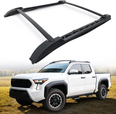 260 LBS Roof Rack Cross Bars Kit for 2024-2025 Toyota Tacoma Double Cab –Cargo, Bike, Kayak Carrier
