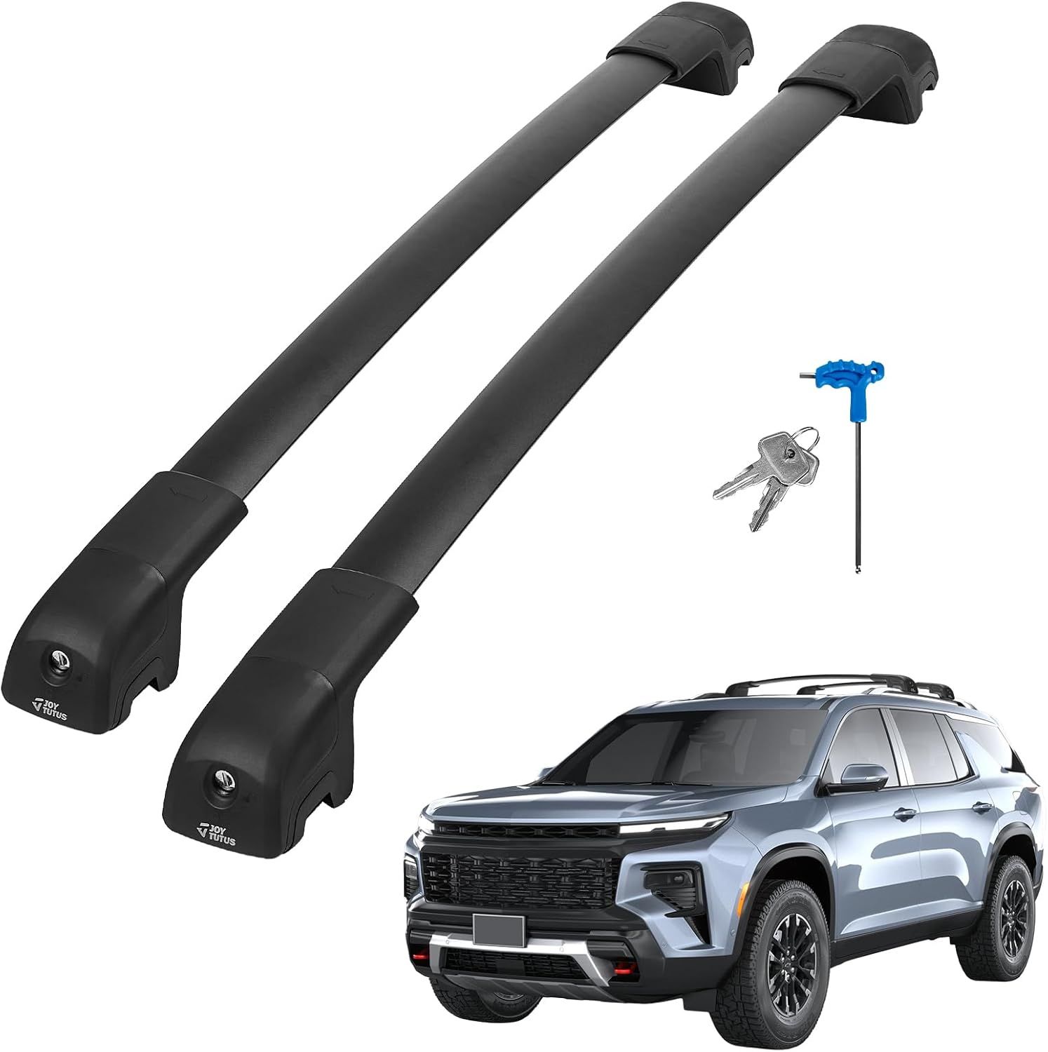 2022–2025 Chevy Traverse Roof Rack – Lockable Aluminum Cross Bars for Luggage, Kayak, Bike