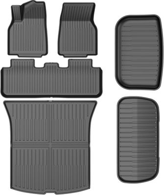 2024–2025 Tesla Model 3 Floor Mats – Highland Custom Fit Cargo &amp; Trunk Liners, All-Weather TPE