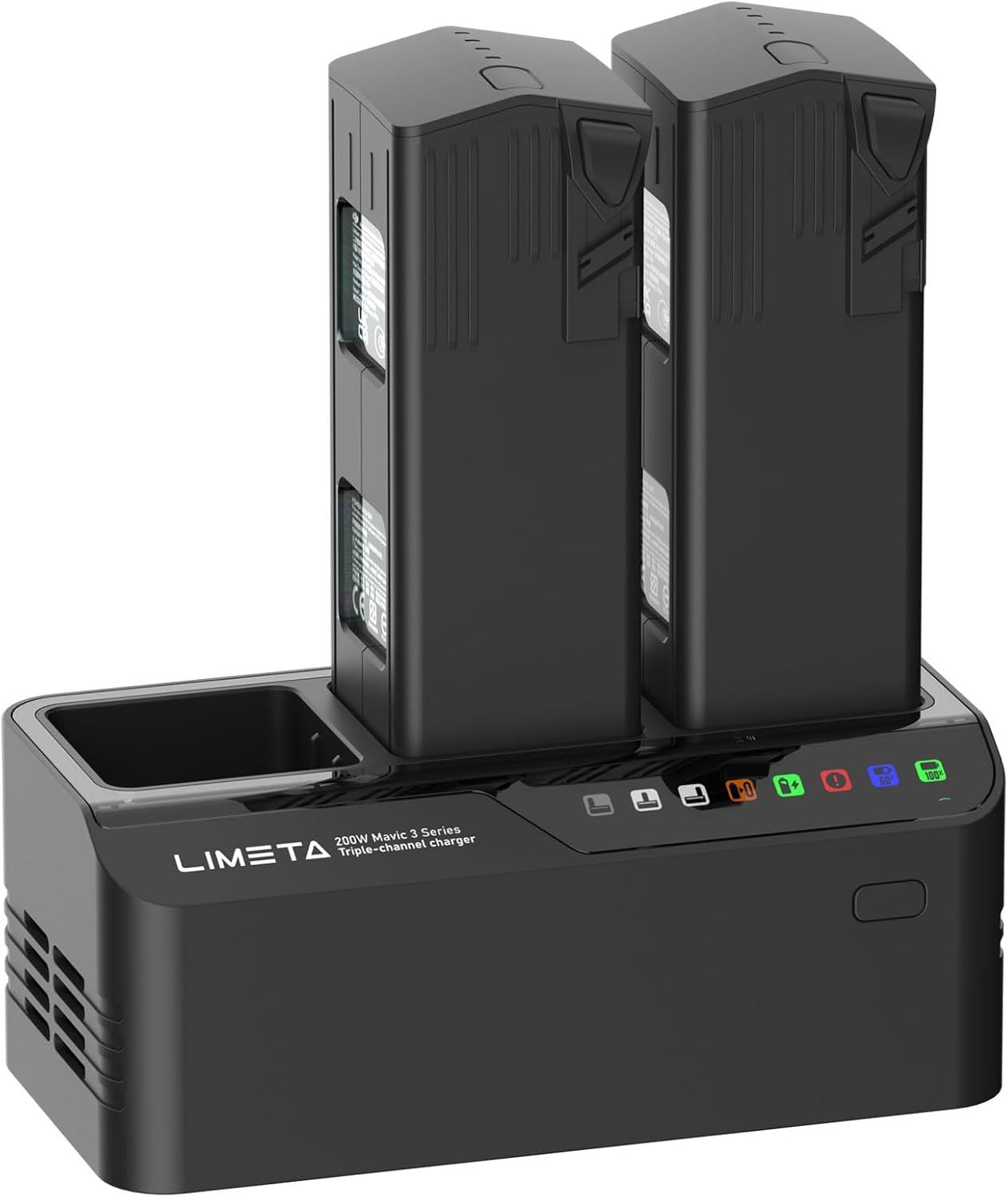 200W Fast Charger Hub – For DJI Mavic 3 / Mavic 3 Pro Batteries &amp; Controllers, 3-Channel Parallel