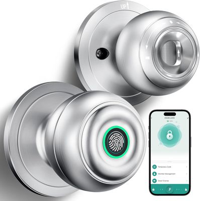 Keyless Fingerprint Door Lock – Smart Biometric Knob with App Control, For Bedroom &amp; Front Door