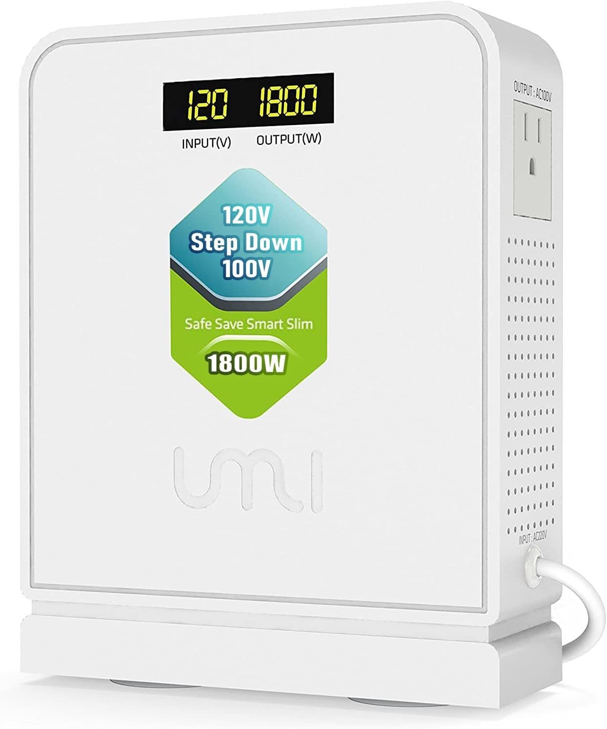 1800W Step Down Voltage Converter 120V to 100V – Use Japan Appliances in US/Canada/Mexico