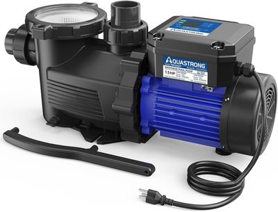 1.5HP Swimming Pool Pump 220V Powerful 8100GPH High Flow with Strainer Basket