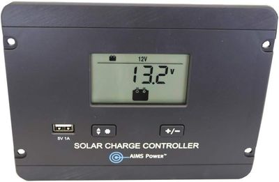AIMS Power Flush Mount 30 Amp Solar Charge Controller 1224V PWM