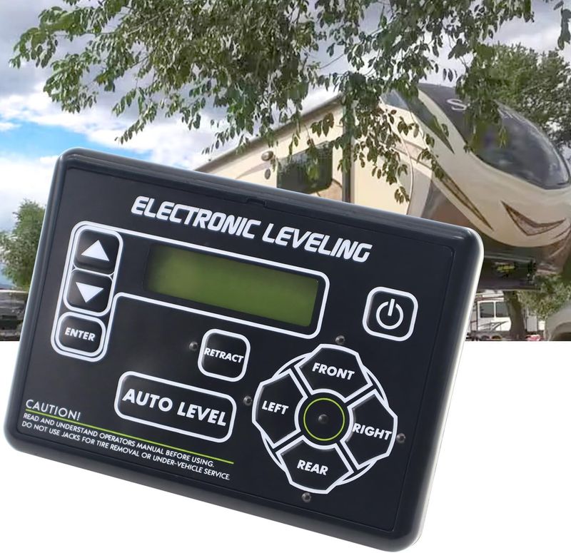 RV Leveling System Replacement – Touchpad Electronic Control Panel for 5th Wheels &amp; Trailers