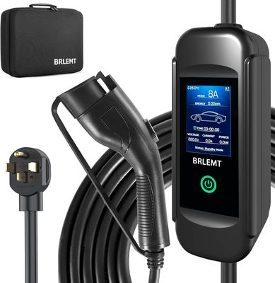 BRLEMT Portable Level 2 EV Charger (240V, NEMA 14-50) – Fast Charging for Electric Vehicles