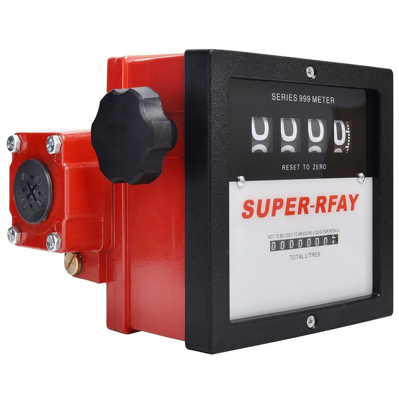 1&quot; Mechanical Fuel Meter – 23-151 LPM, 4-Digit Aluminum Flow Gauge for Diesel/Gasoline
