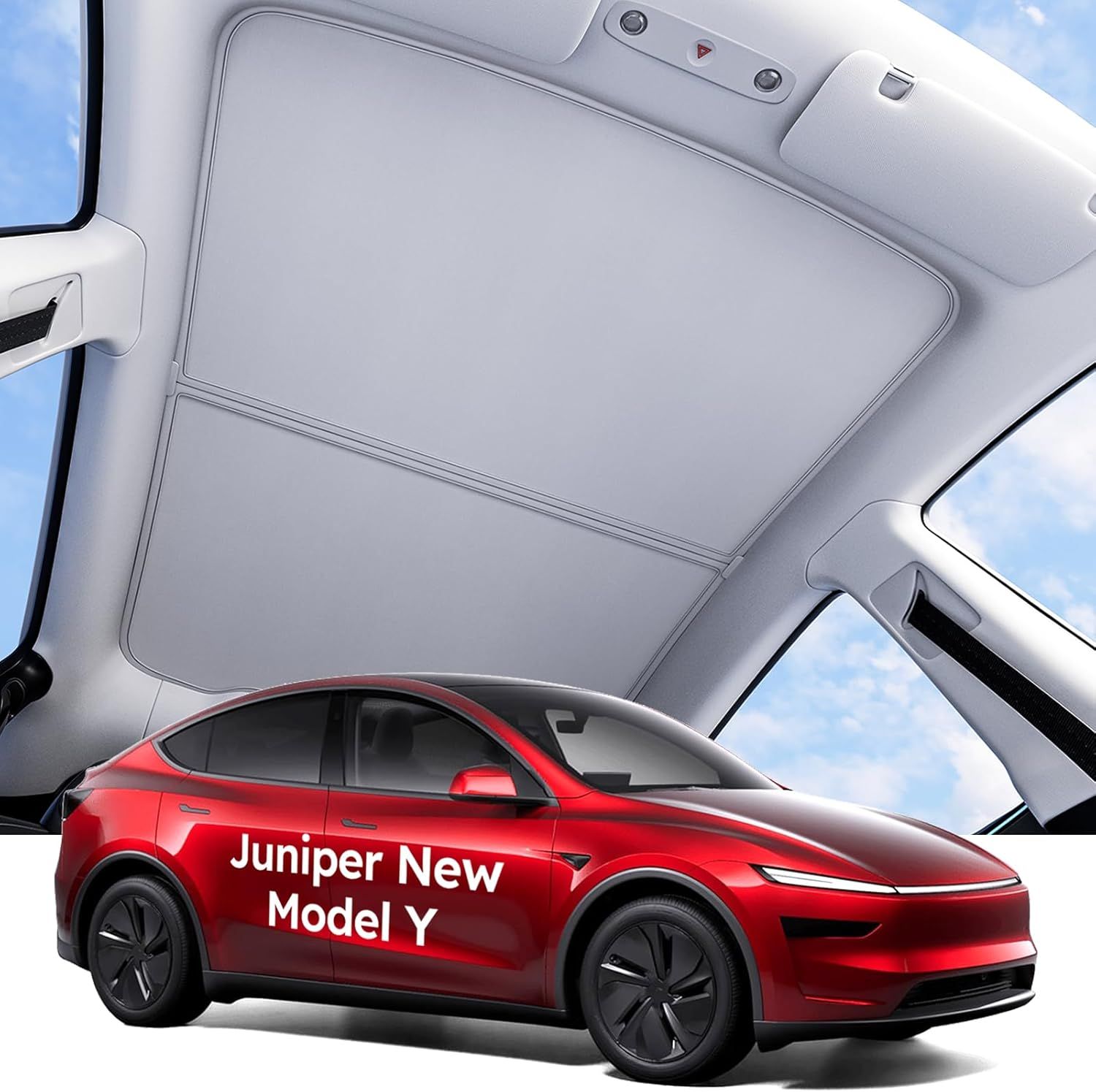 2026 Tesla Model Y Juniper Roof Sunshade – Nano Ice-Crystal Coating, No Sagging