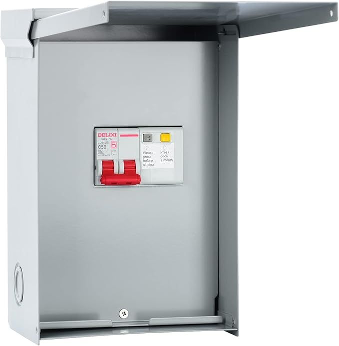 Outdoor Spa Panel 50 Amp with GFCI Breaker, IP65 Waterproof for Pools, Spas &amp; Home Use