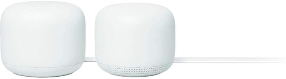 Google Nest WIFI - Home Wi-Fi System - Wi-Fi Extender - Mesh Router for Wireless Internet - 2 Pack