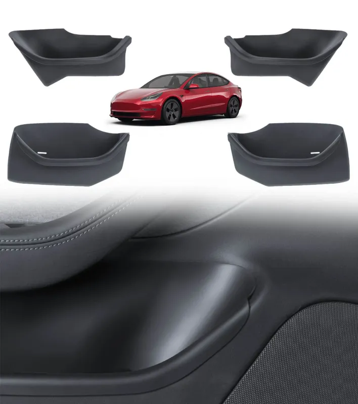 2023-2025 Tesla Model 3 Highland Door Side Storage Box Organizer – 4PCS Set