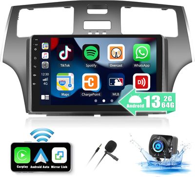 2001-2005 Lexus ES Car Radio – Android System, 9&quot; Screen, GPS, Bluetooth, Backup Camera