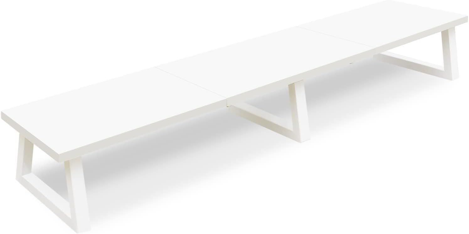 Dual Screen Monitor Stand – 42 Inch Wood Riser Shelf for Home Or Office Setup