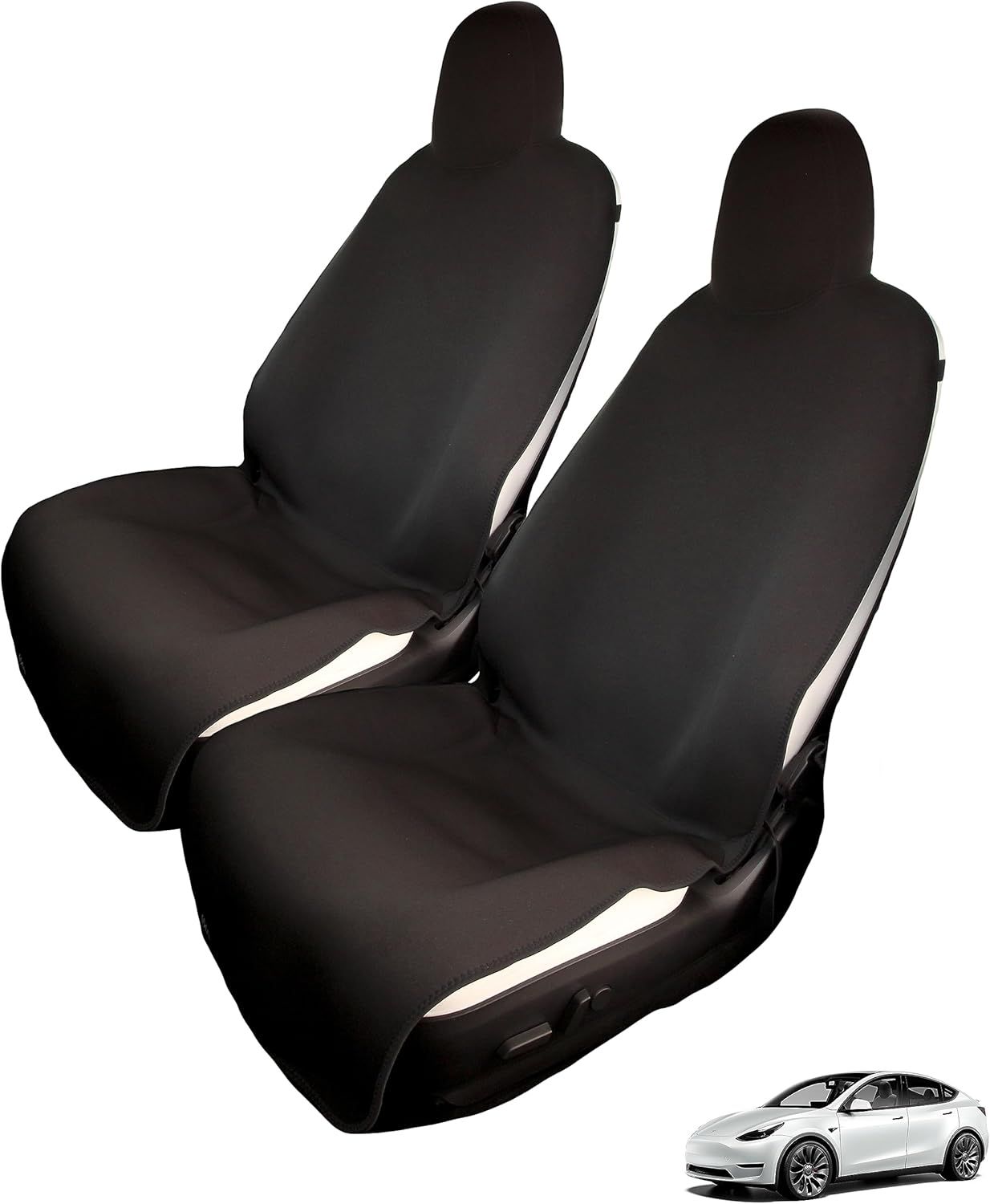 Tesla Model 3/Y Black Seat Covers – Waterproof, Scratchproof &amp; Pet-Friendly Protection