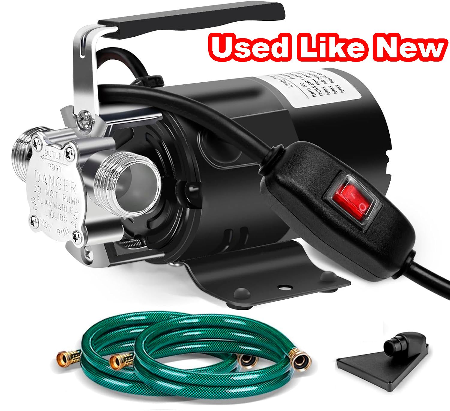 115V 1/10HP Electric Water Transfer Pump with Hoses Kit for Pool, Garden, Aquarium &amp; Hot Tub Drain
