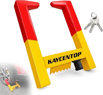 Secure Universal Wheel Lock – Heavy Duty Anti-Theft Clamp Fits Trailers, RVs, Cars, and Golf Carts